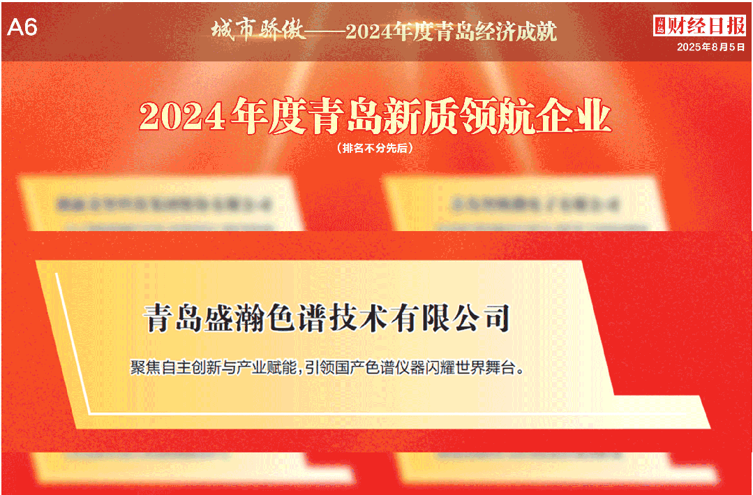喜报 | 盛瀚荣膺2024年度青岛新质领航企业
